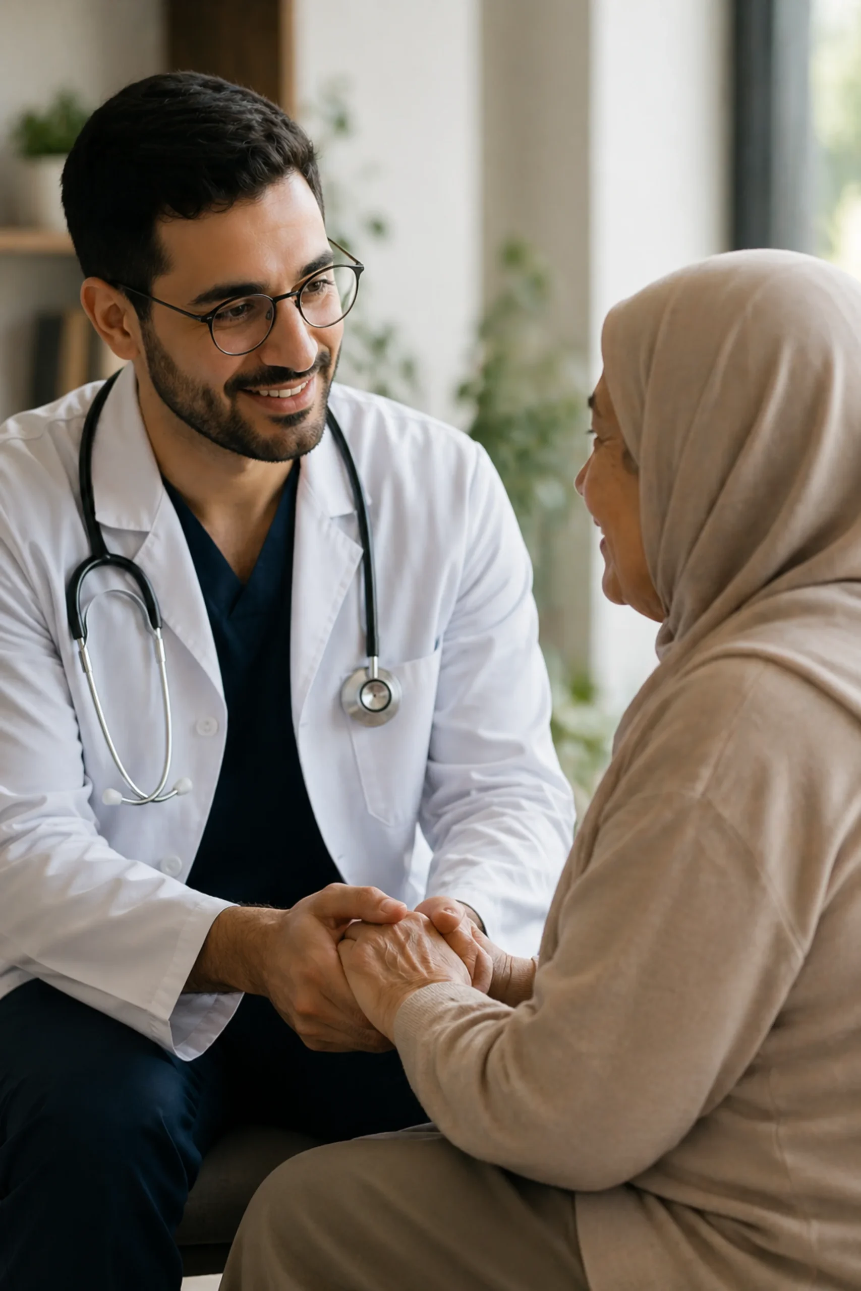 Médecin échangeant avec une patiente lors d’une consultation