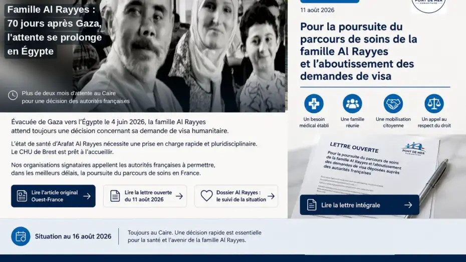 Famille Al Rayyes au Caire — 70 jours après Gaza, l’attente se prolonge en Égypte